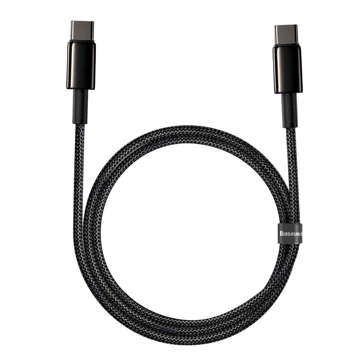 Кабел Baseus Tungsten Gold Cable Type-C to Type-C 100W 1m